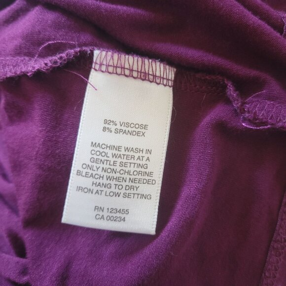 Lord & Taylor Womens Purple 3/4 Sleeve Top L - Picture 5 of 5
